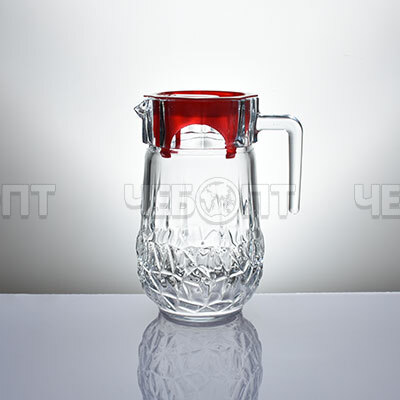 Кувшин 1800 мл MANISA упрочненное стекло с крышкой арт. 724 [6] ИРАН. ЧЕБОПТ.