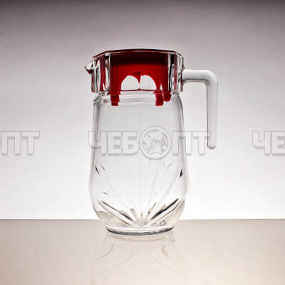 Кувшин 1700 мл NAZ упрочненное стекло с крышкой арт. 721 [6] ИРАН. ЧЕБОПТ.