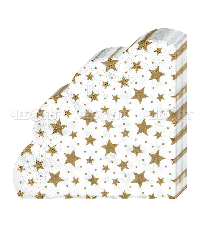 Салфетка бумажная DESNA RONDO 33*33 см 3-сл, 12 листов СОЗВЕЗДИЕ [15]. ЧЕБОПТ.