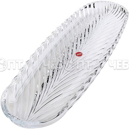 Блюдо 39*14 см SANTA овальное, упрочненное стекло в подарочной упаковке арт. 1077/22SG6H21 [12] ИРАН. ЧЕБОПТ.