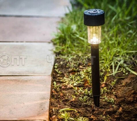 Фонарь садовый на солнечных батареях ТРАПЕЦИЯ, h -30 см арт. 300752 $ [360] GOODSEE. ЧЕБОПТ.
