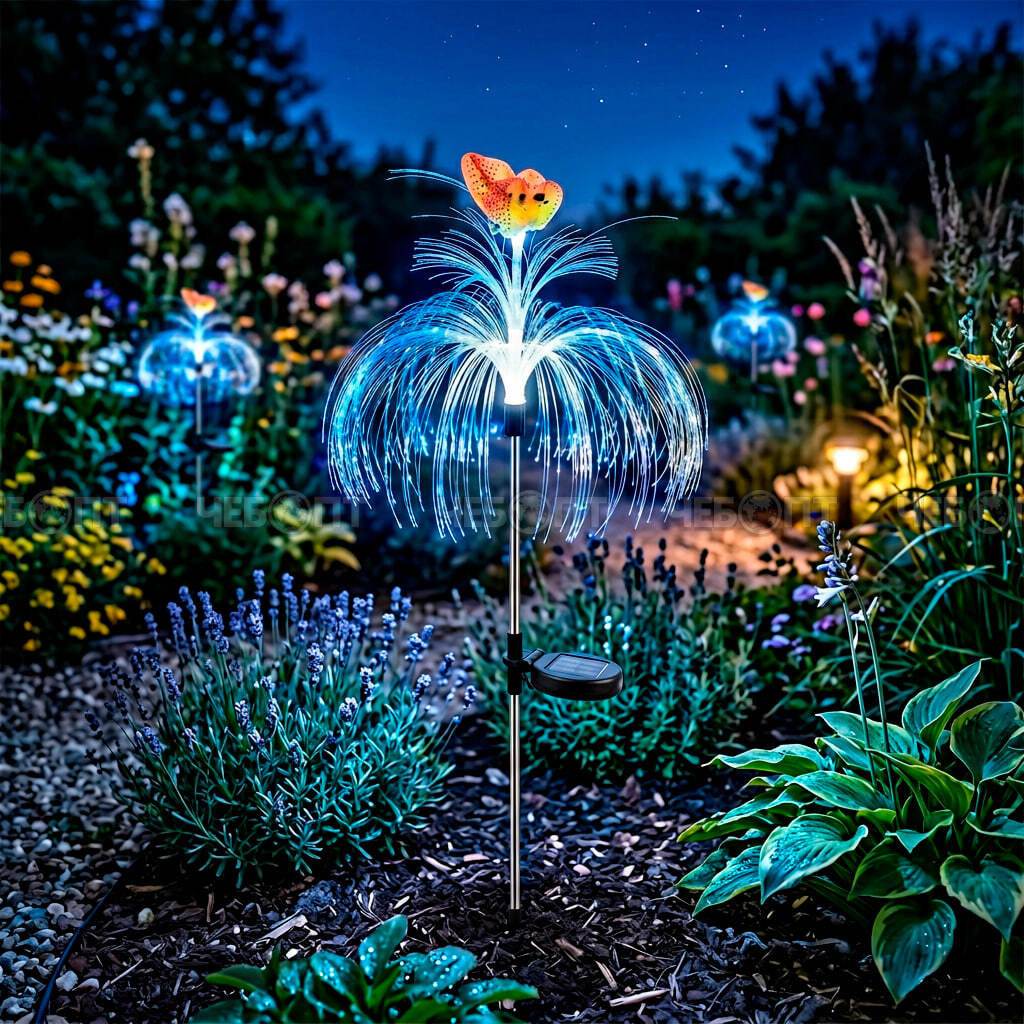 Светильник садовый декоративный ФОНТАН С БАБОЧКОЙ, на солнечных батареях, h -73 см арт. 300754 $ [2/100] GOODSEE. ЧЕБОПТ.