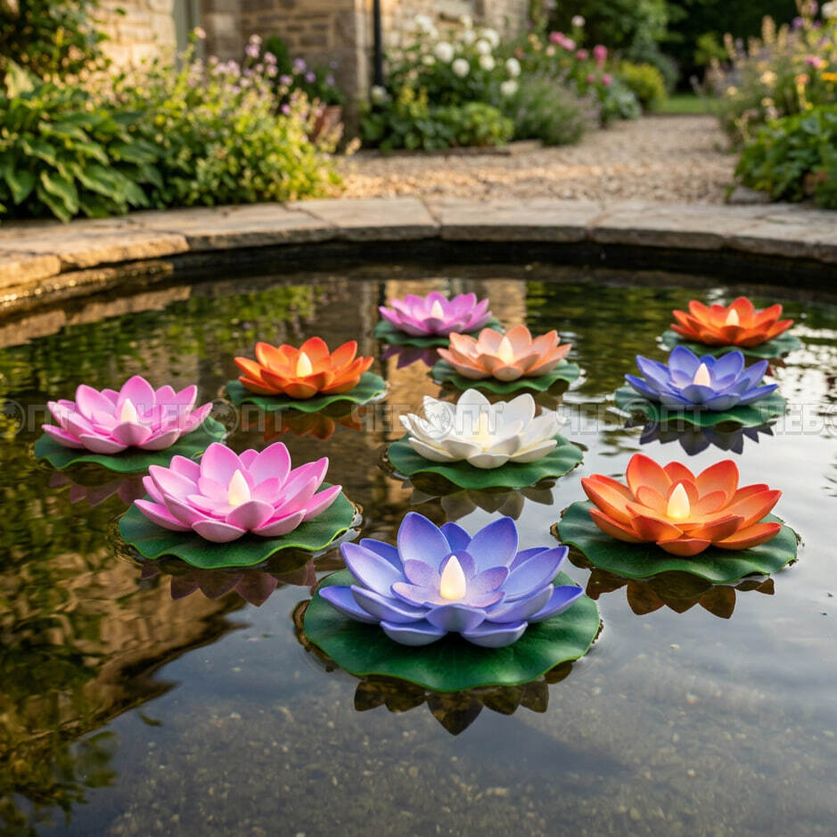 Фигурка садовая для пруда "КУВШИНКА" с подсветкой 100 мм арт. 300759 $ [600] Богатый урожай. ЧЕБОПТ.