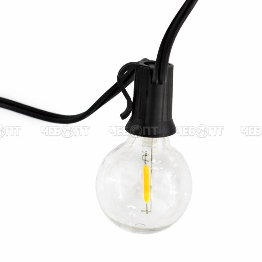 Гирлянда садовая уличная РЕТРО, длина 30 м, 40 ламп арт. 300761 $ [10] GOODSEE. ЧЕБОПТ.