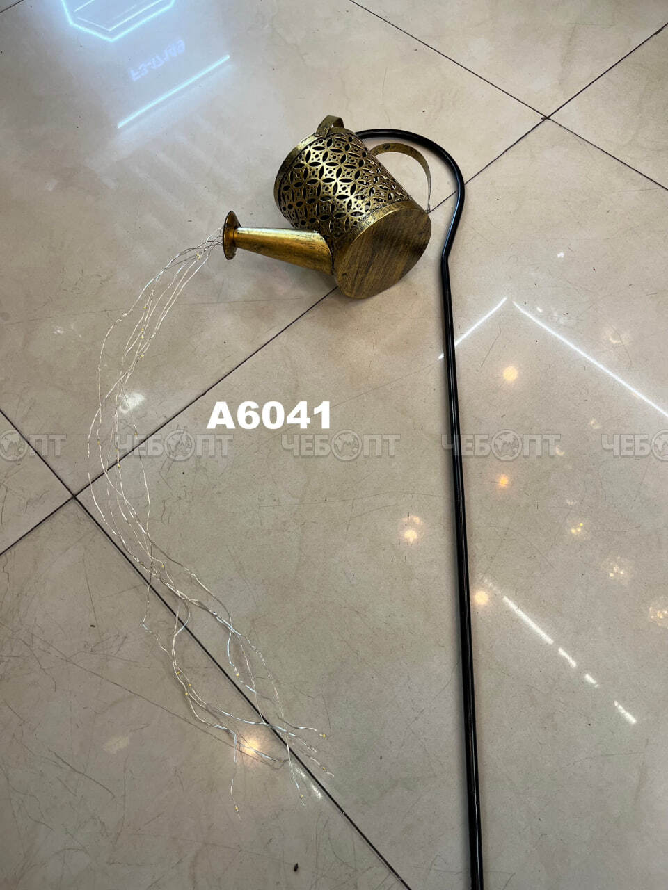 Светильник садовый декоративный с кронштейном, на солнечных батареях ЛЕЙКА 21*15 см, h -80 см арт. 300767 $ [24] GOODSEE. ЧЕБОПТ.