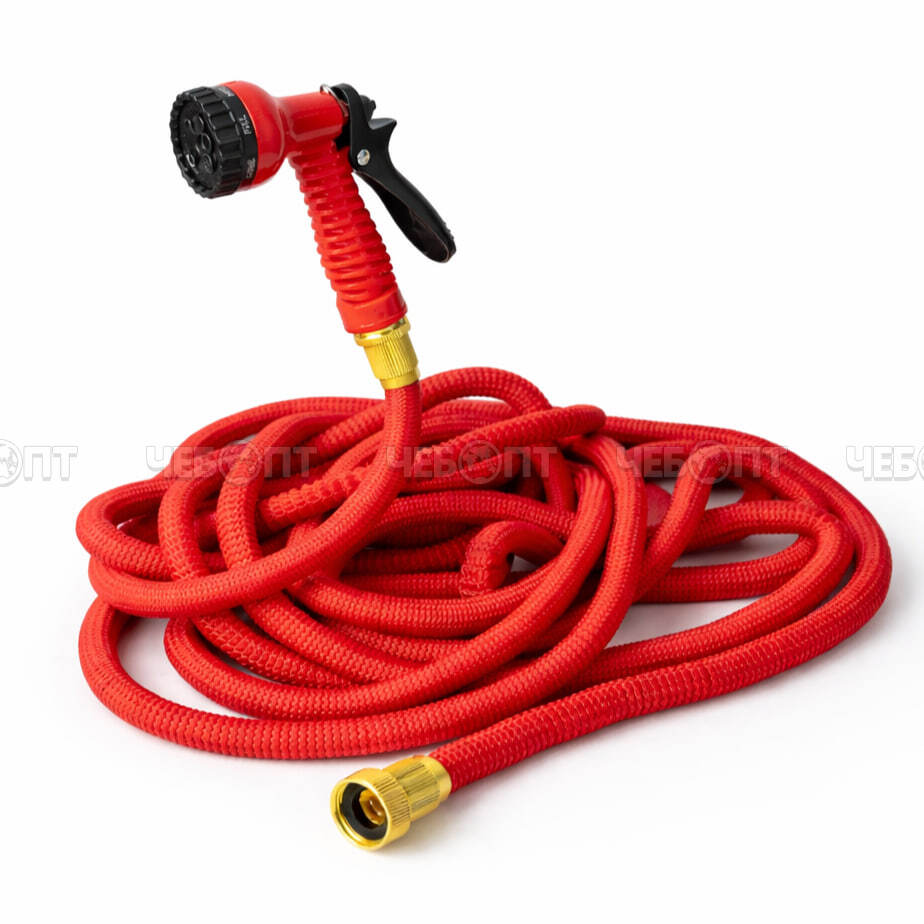 Шланг поливочный РАСТЯГИВАЮЩИЙСЯ 7,5 м - 37,5 м (18-20 мм) + распылитель 7 режимов арт. 300769 $ [35] Богатый урожай. ЧЕБОПТ.