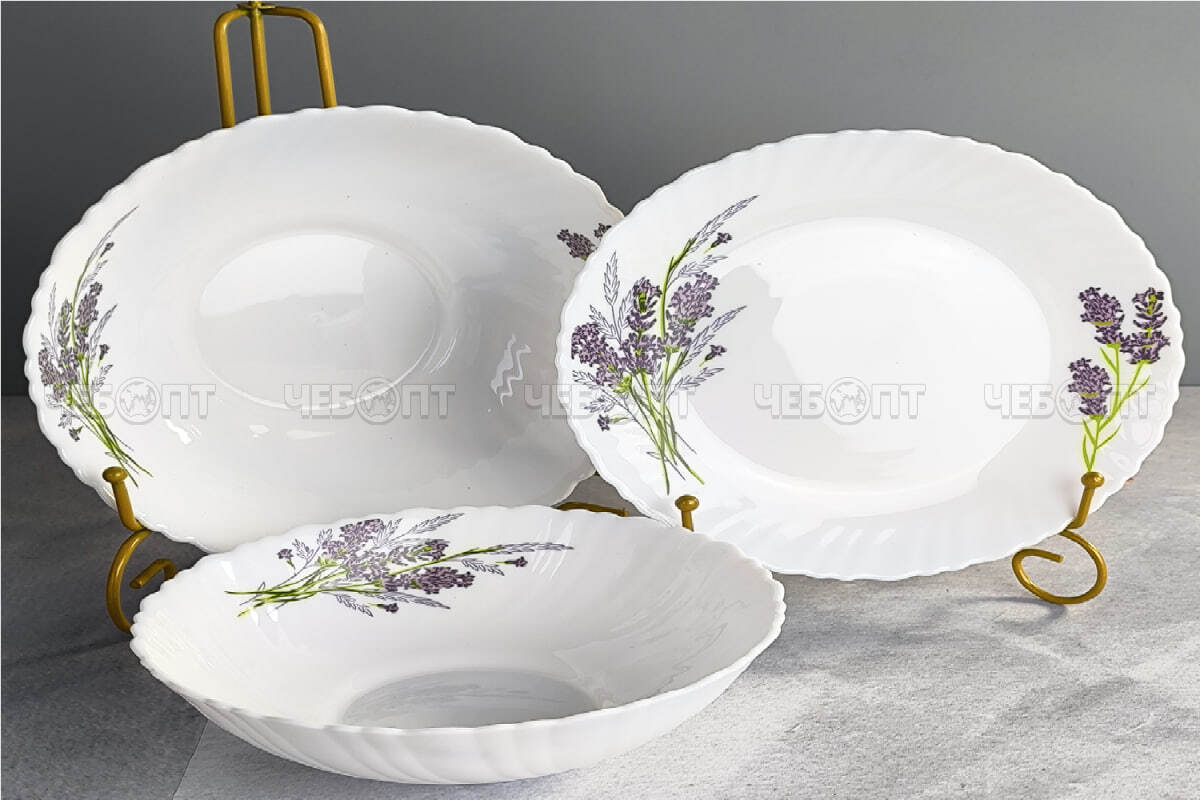 Сервиз столовый 13 предметов JEWEL ЛИЛУ 7131-2 (в комплекте салатник 20,2 см, 17,7 см, тарелка 19 см) арт. ПС00113-48 [2] ИНТЕРХОЛДИНГ-СПМ. ЧЕБОПТ.
