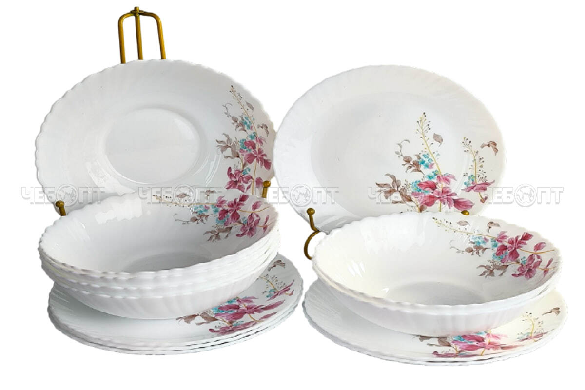 Сервиз столовый 13 предметов JEWEL КЛАРИС 7288 (в комплекте салатник 20,2 см, 17,7 см, тарелка 19 см) арт. ПС00116-48 [2] ИНТЕРХОЛДИНГ-СПМ. ЧЕБОПТ.