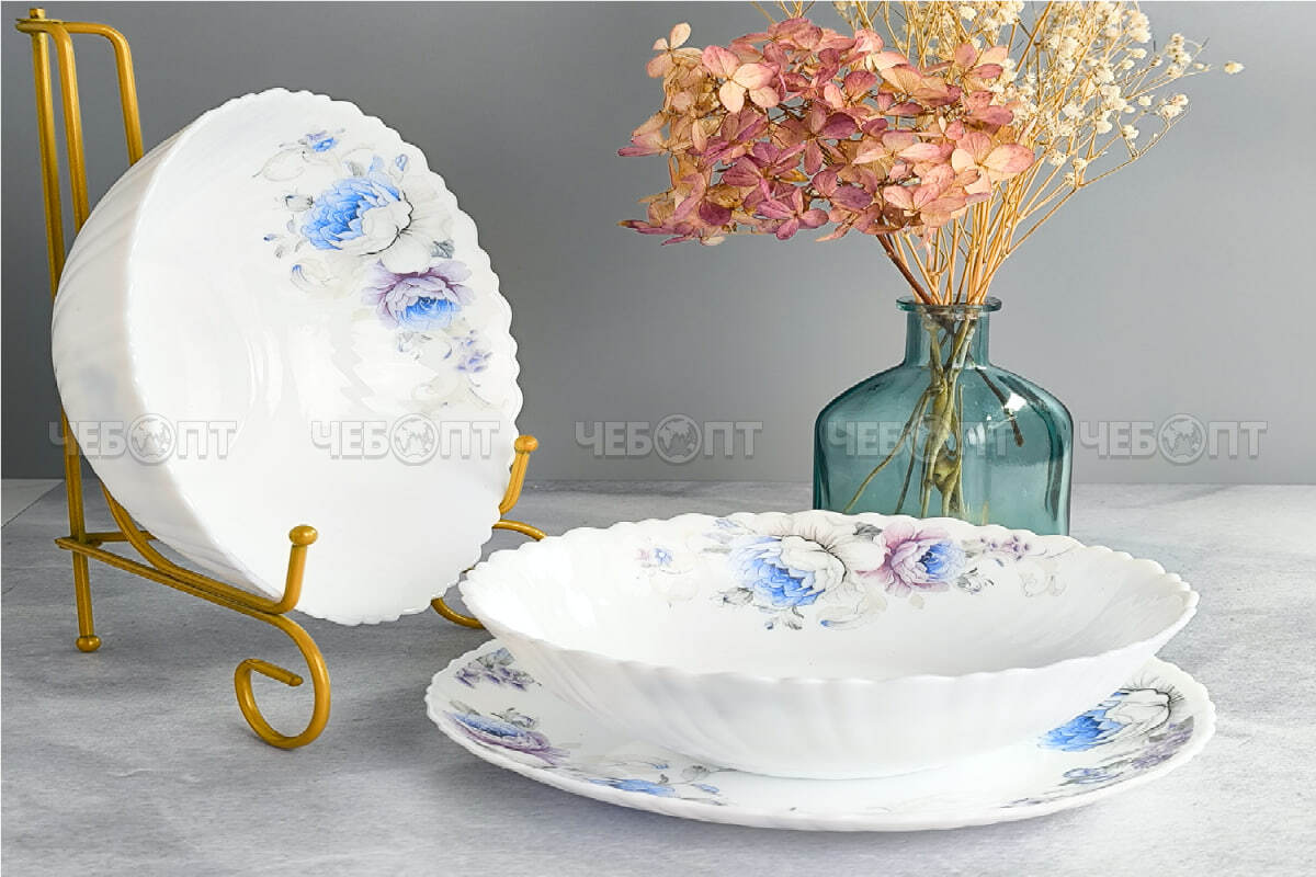 Сервиз столовый 13 предметов JEWEL ВИОЛЕТ 7326 (в комплекте салатник 20,2 см, 17,7 см, тарелка 19 см) арт. ПС00117-48 [2] ИНТЕРХОЛДИНГ-СПМ. ЧЕБОПТ.