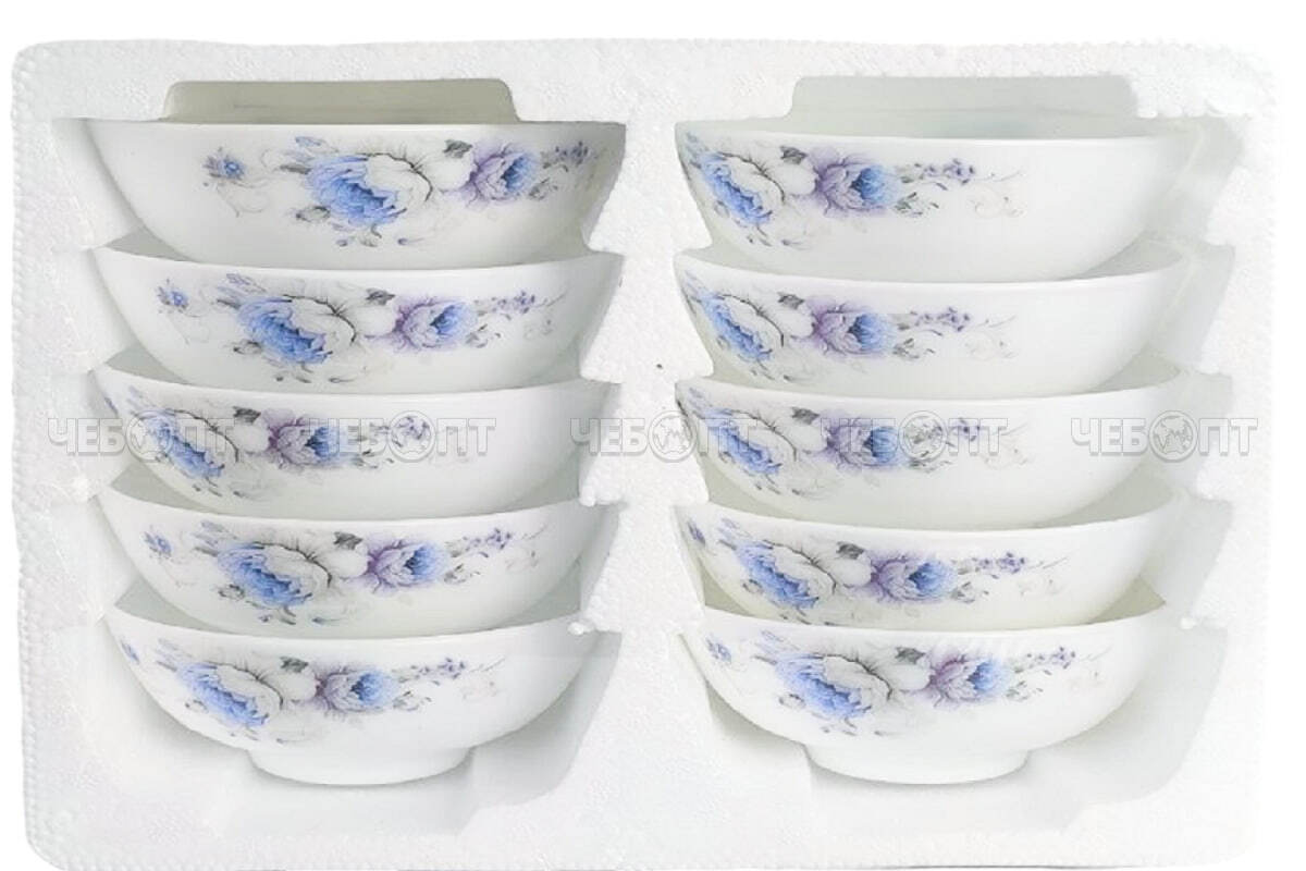 Набор салатников 10 предметов JEMEL ВИОЛЕТ 7326 (11,3 см/250 мл - 10 шт) стеклокерамика арт. ПС0095-48 [12] ИНТЕРХОЛДИНГ-СПМ. ЧЕБОПТ.