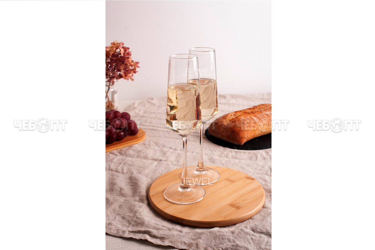 Набор бокалов для шампанского 2 шт 230 мл, JEWEL ЭЛЕГИЯ арт. ПС00120-58 [8] ИНТЕРХОЛДИНГ-СПМ. ЧЕБОПТ.