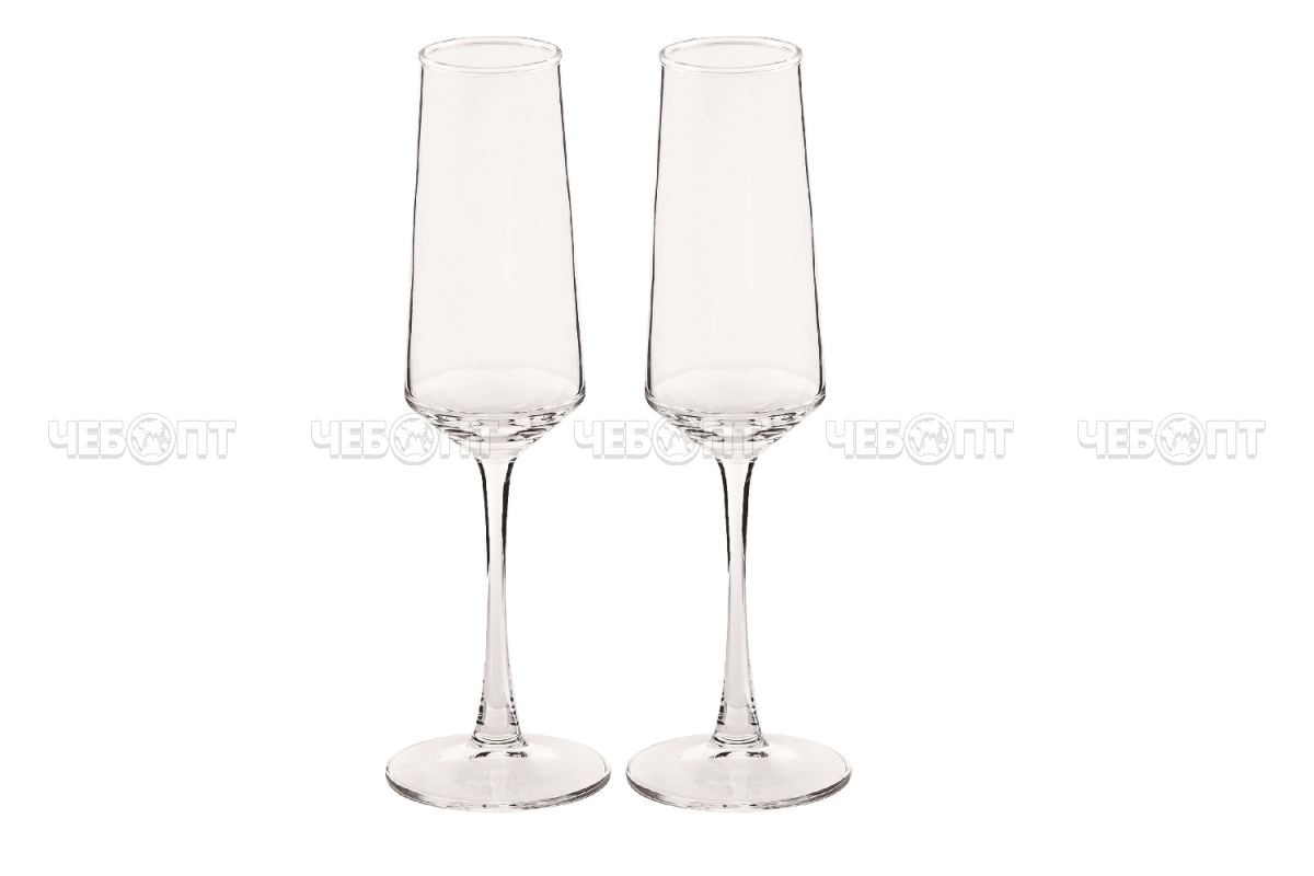 Набор бокалов для шампанского 2 шт 230 мл, JEWEL ЭЛЕГИЯ арт. ПС00120-58 [8] ИНТЕРХОЛДИНГ-СПМ. ЧЕБОПТ.