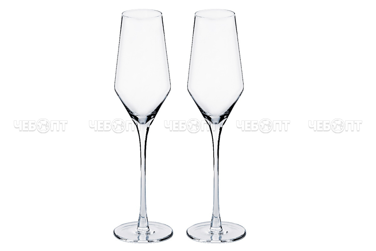 Набор бокалов для шампанского 2 шт 225 мл, JEWEL ЭЛЕГИЯ арт. ПС00132-58 [8] ИНТЕРХОЛДИНГ-СПМ. ЧЕБОПТ.