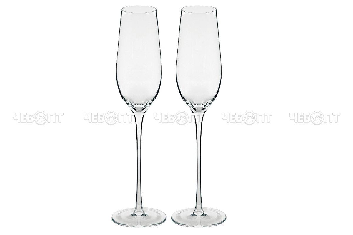 Набор бокалов для шампанского 2 шт 210 мл, JEWEL ЭЛЕГИЯ арт. ПС00136-58 [8] ИНТЕРХОЛДИНГ-СПМ. ЧЕБОПТ.