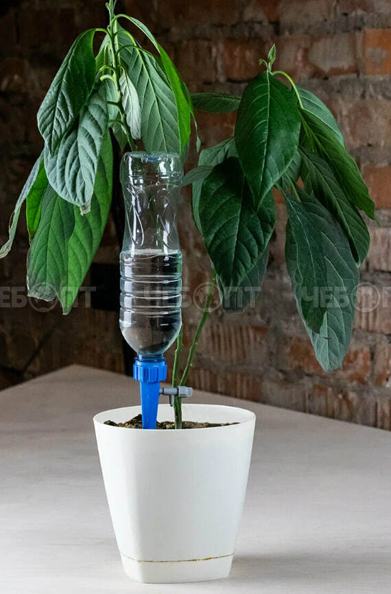 Автополив капельный с краном для бутылки для комнатных растений и цветов, 13,5 см арт. 300773 $ [10/2500] Богатый урожай. ЧЕБОПТ.