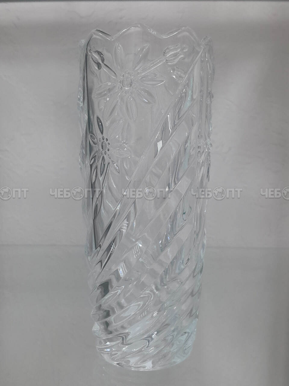 Ваза для цветов h-19,5 см d-8 см стекло арт. LXHP17-20-3 [24] АС-ДЕКОР. ЧЕБОПТ.