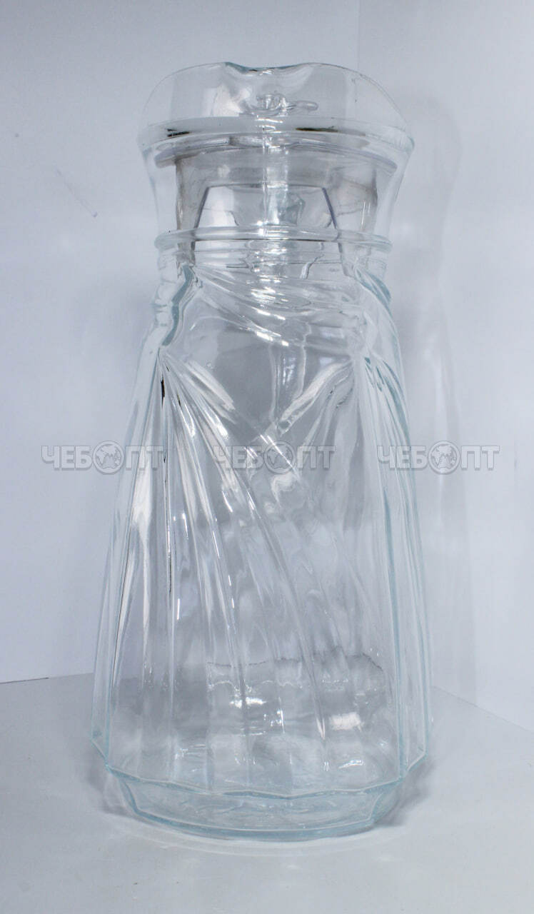 Кувшин 1800 мл упрочненное стекло с крышкой в индивидуальной упаковке арт. BMJ-151S [12] АС-ДЕКОР. ЧЕБОПТ.