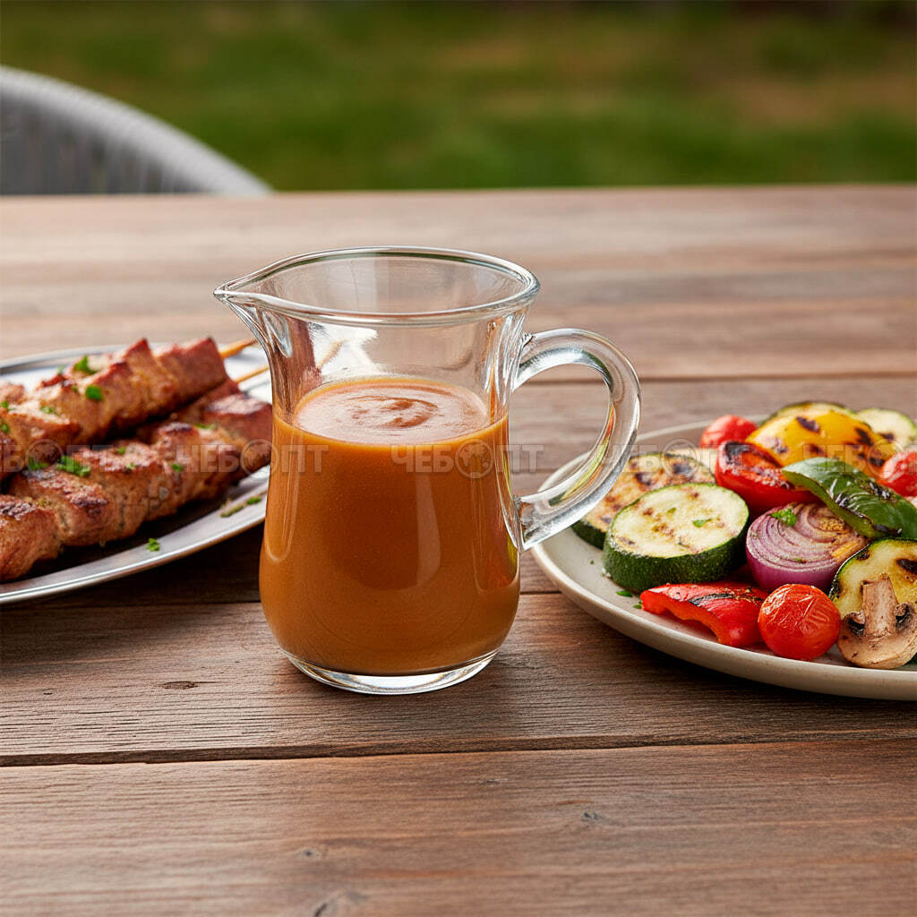 Соусник 130 мл закаленное стекло d-7 см h-10 см  арт. LXJ400 [6/72] АС-ДЕКОР. ЧЕБОПТ.