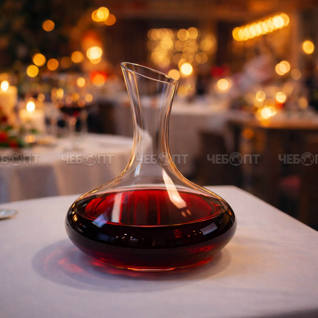 Графин - штоф 1500 мл, стекло h-24 см арт. DMXJQ-01 [12] АС-ДЕКОР. ЧЕБОПТ.