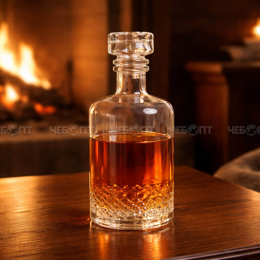 Графин - штоф 500 мл, стекло АЦКЕТА [16] АС-ДЕКОР. ЧЕБОПТ.