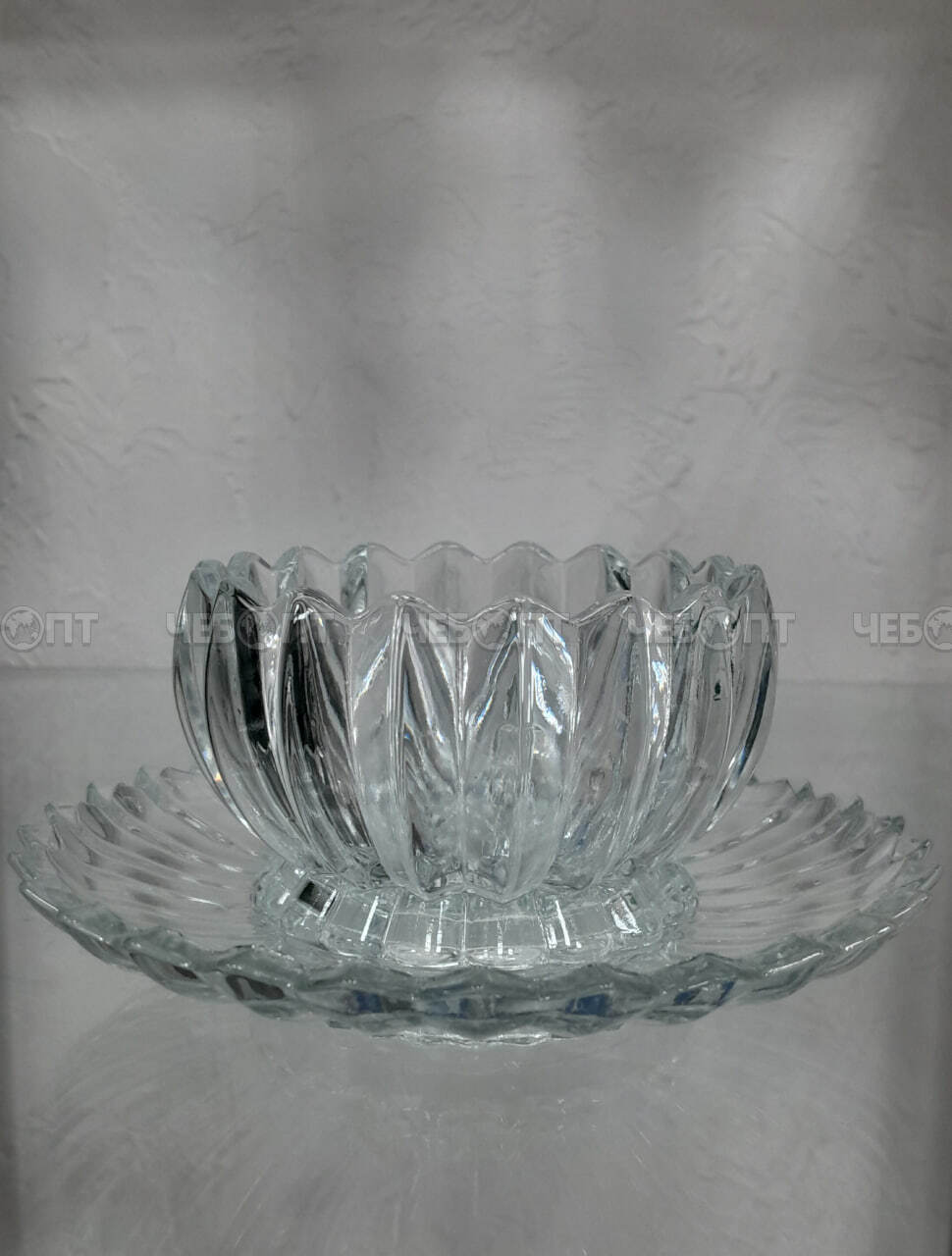 Сервиз чайный/пиал PARIS d-11 см, h-11 см, блюдце 16,4 смстекло арт. RYG7034 [24] АС-ДЕКОР/ЕГИПЕТ. ЧЕБОПТ.