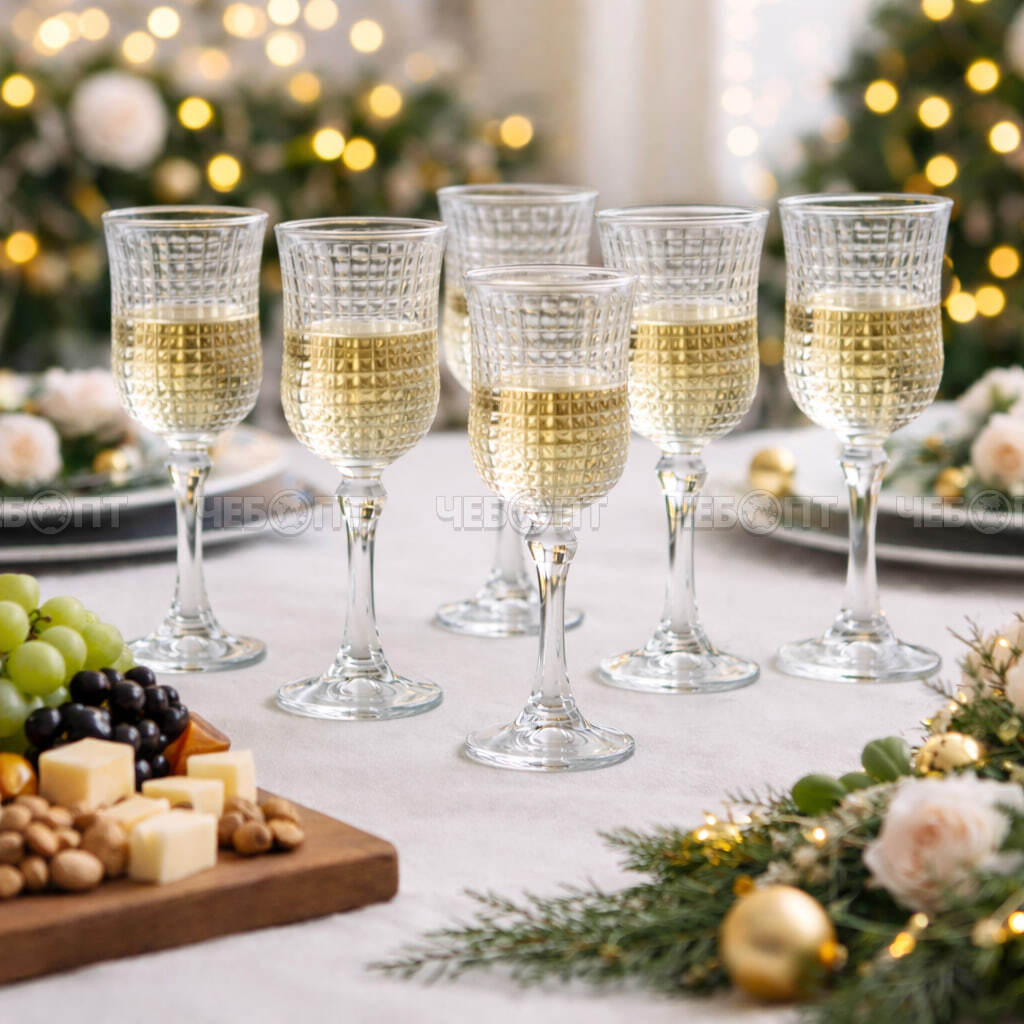 Набор бокалов для вина 6 шт 145 мл, h-16 см, d-6,7 см, SOFIA арт. RYGG003 [4] АС-ДЕКОР/ЕГИПЕТ . ЧЕБОПТ.
