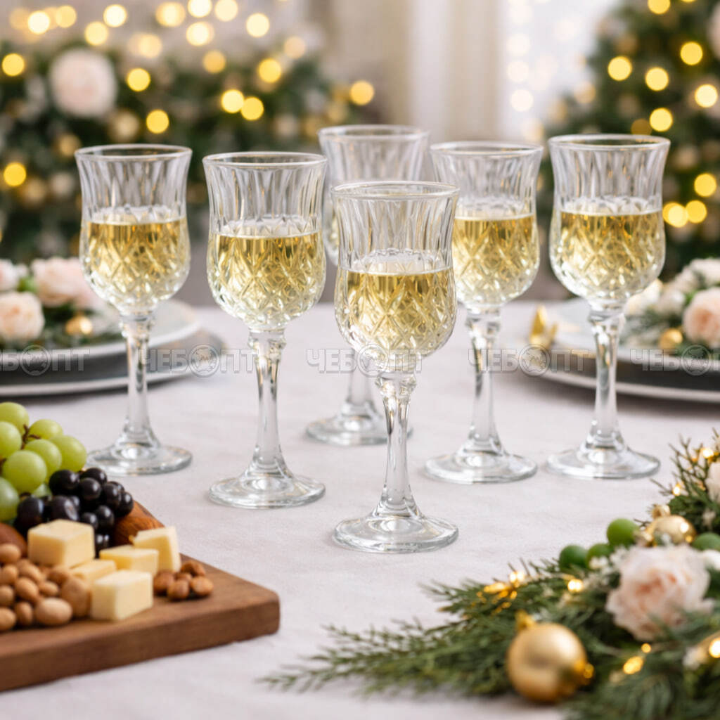 Набор бокалов для вина 6 шт 145 мл, h-16 см, d-6,7 см, MORANO арт. RYGG004 [4] АС-ДЕКОР/ЕГИПЕТ . ЧЕБОПТ.