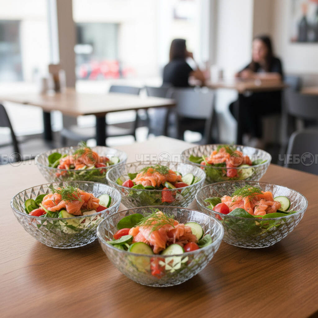 Набор салатников 6 предметов h-4,5 см, d-13 см, ANTALYA 5, стекло арт. RYG9005 [8] АС-ДЕКОР/ЕГИПЕТ. ЧЕБОПТ.