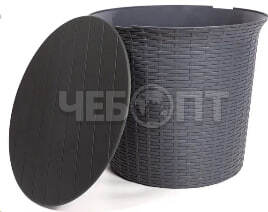 Кресло садовое 600*800*590 мм, САДКО РОТАНГ, до 120 кг, ТЕМНО-СЕРЫЙ арт. 6199088 [1] . ЧЕБОПТ.