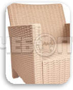 Кресло садовое 600*800*590 мм, САДКО РОТАНГ, до 120 кг, КАПУЧИНО арт. 6199884 [1] . ЧЕБОПТ.