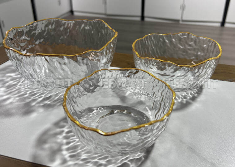 Салатник стеклянный в наборе 3 шт (1450мл, 700 мл,380 мл) KARAEL, в подарочной упаковке арт. 300780 $ [20] GOODSEE. ЧЕБОПТ.