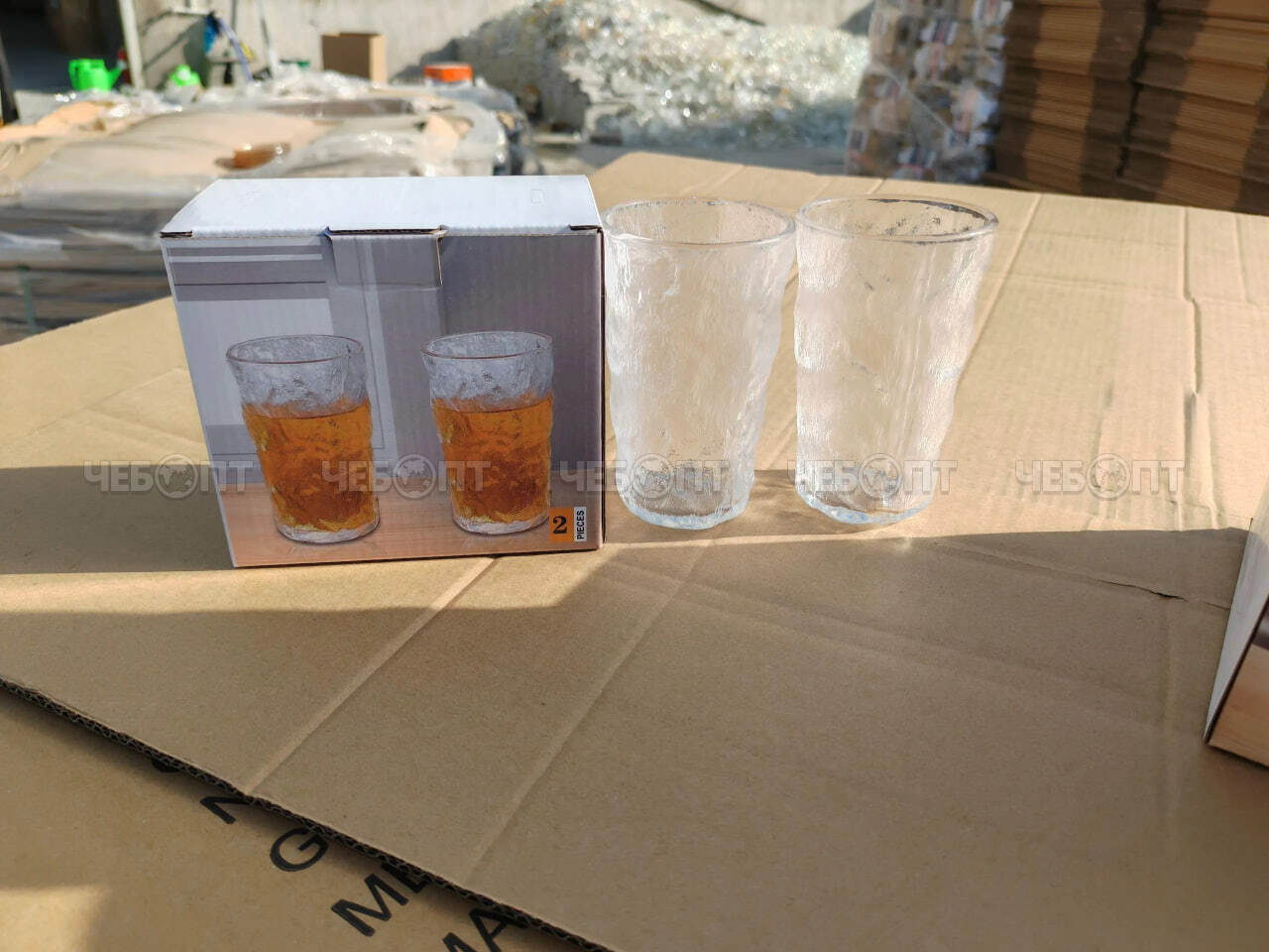 Набор стаканов 6 шт 280 мл, ЛЁД стеклянные, низкие арт. 300783 $ [12] GOODSEE. ЧЕБОПТ.