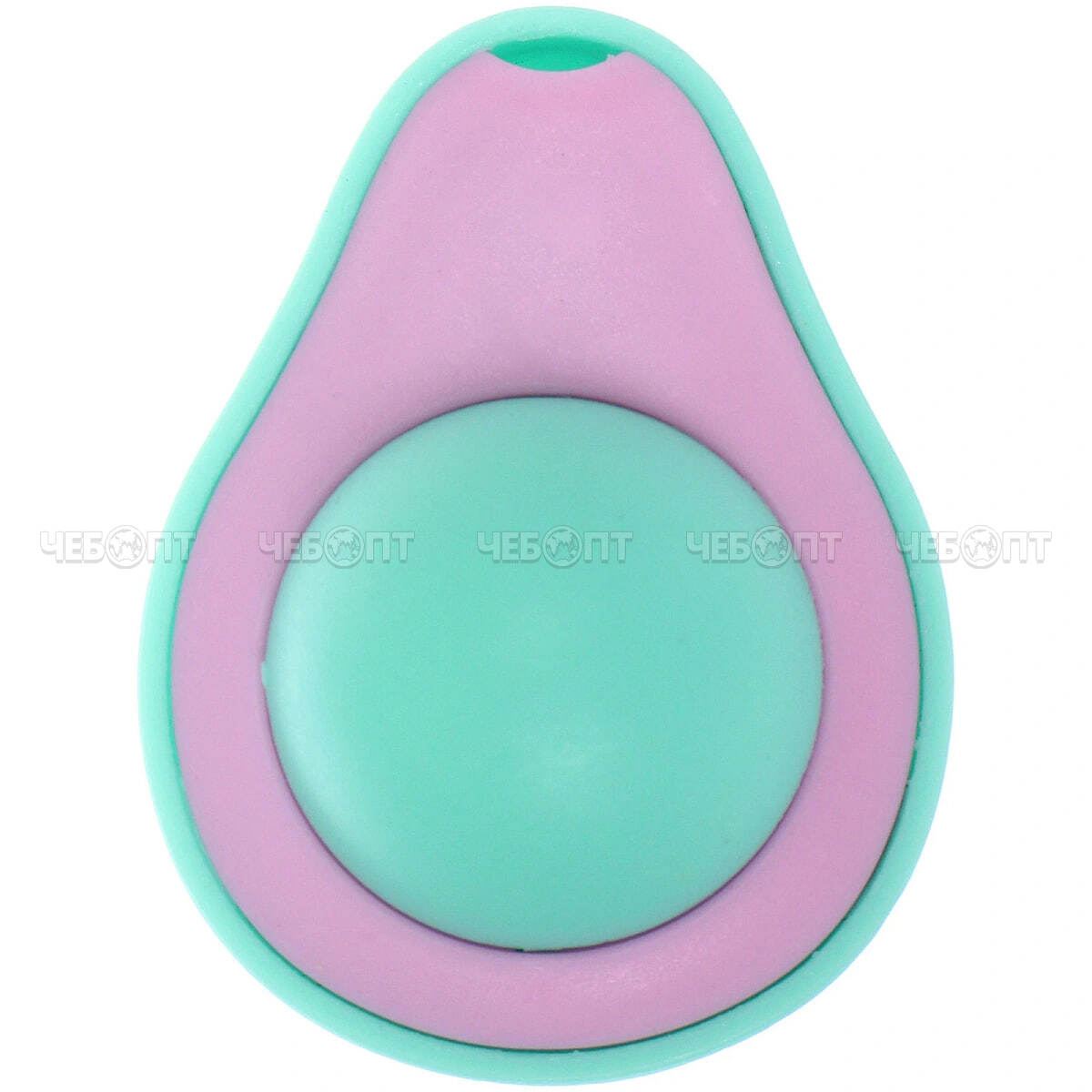 Игрушка для кошек мячик СЧАСТЛИВЫЙ ХВОСТ 6*4,6 см, цвет фиолетовый/зеленый арт. 548-136 [480] РЦ ВОСТОК. ЧЕБОПТ.