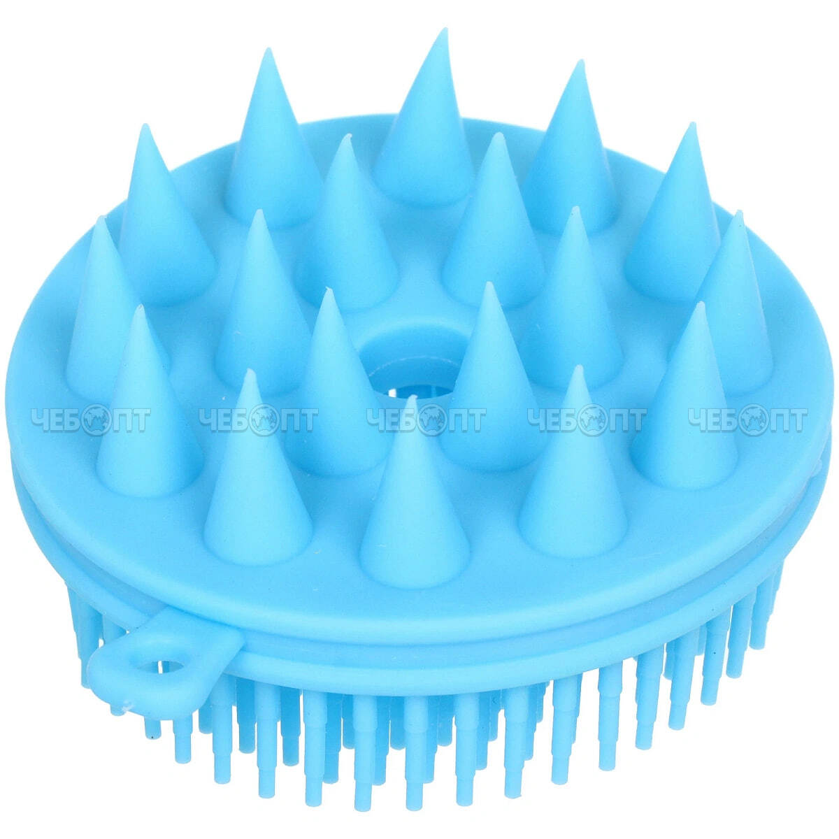 Щетка для вычесывания шерсти двухстороняя 8*4 см СЧАСТЛИВЫЙ ХВОСТ, голубой арт. 542-376 [100] РЦ ВОСТОК. ЧЕБОПТ.