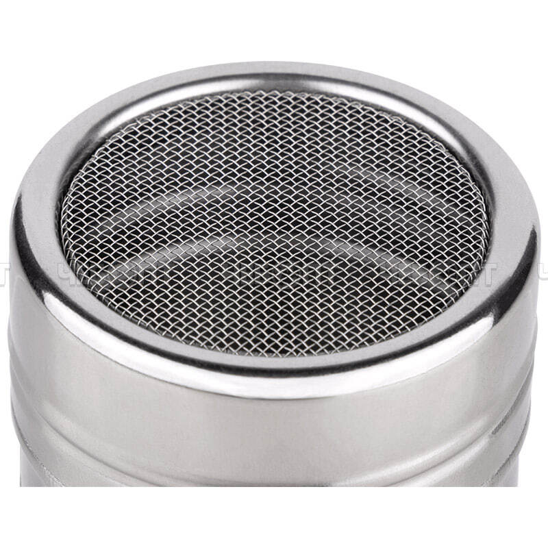 Банка для специй, сахарной пудры, корицы 100 мл, 5*7 см, из нержавеющей стали арт. 109206 [144] СКРАП. ЧЕБОПТ.