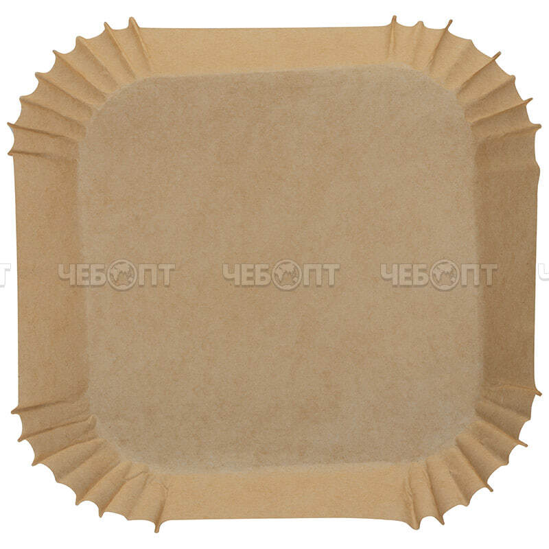 Форма для аэрогриля БУМАЖНАЯ 16*16*4,5 см в наборе 100 шт, для запекания и выпечки, квадратный арт. 111265 [100] СКРАП. ЧЕБОПТ.