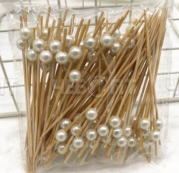 Шпажки для канапе ЖЕМЧУГ 50*26*27 см (в наборе 100 шт) арт. 300806 $ [100] GOODSEE. ЧЕБОПТ.