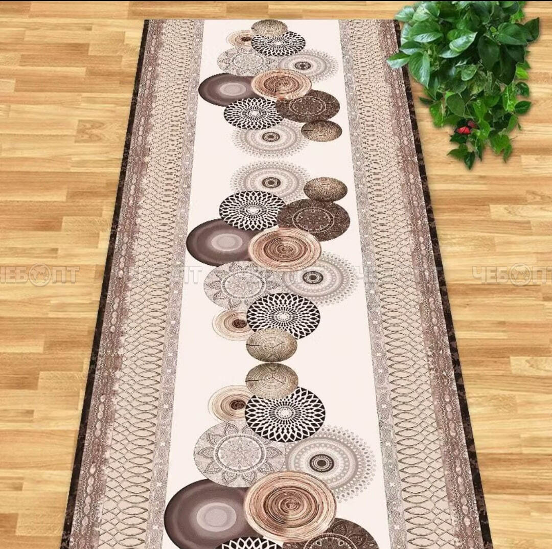 Коврик - дорожка 3D ИСКУССТВО матовый 0,8*15 м арт. FM 08-122 [1]. ЧЕБОПТ.