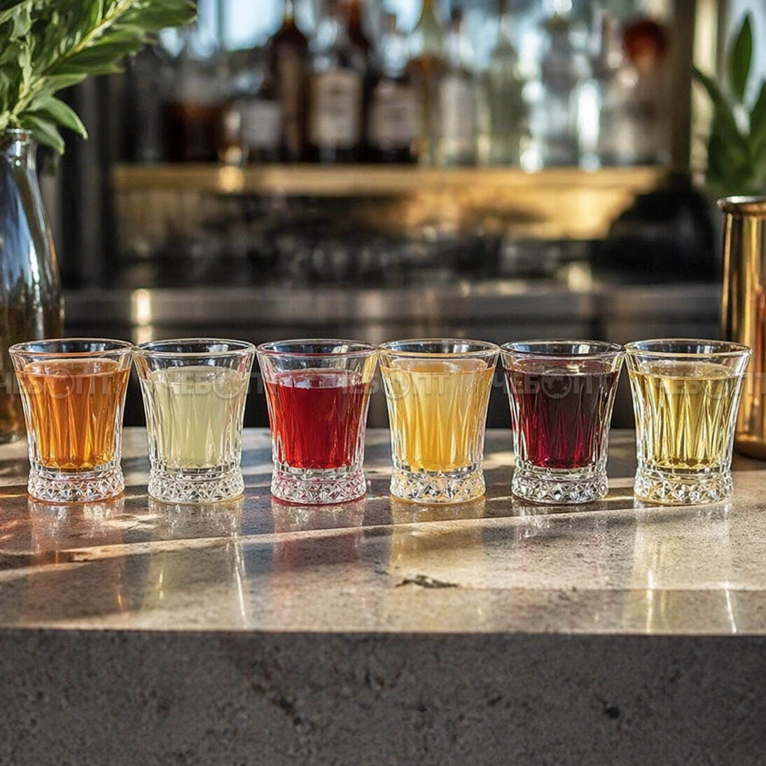 Стопка 50 мл ELISIA закаленное стекло арт. 300808 $ [6/216] GOODSEE. ЧЕБОПТ.