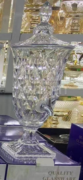 Лимонадница с краном (диспенсер) 1,8 л для напитков, стеклянная арт. 300814 $ [6] GOODSEE. ЧЕБОПТ.