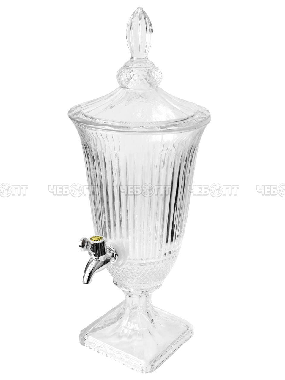 Лимонадница с краном (диспенсер) 1,8 л для напитков, стеклянная арт. 300815 $ [6] GOODSEE. ЧЕБОПТ.