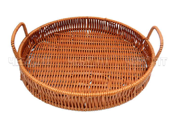 Ваза для фруктов/хлеба 30*4 см РОТАНГ пластик арт. 107224 [32] МИР ПОСУДЫ. ЧЕБОПТ.