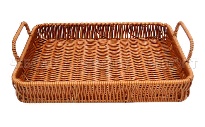 Ваза для фруктов/хлеба 32*22*4 см РОТАНГ пластик арт. 107226 [32] МИР ПОСУДЫ. ЧЕБОПТ.