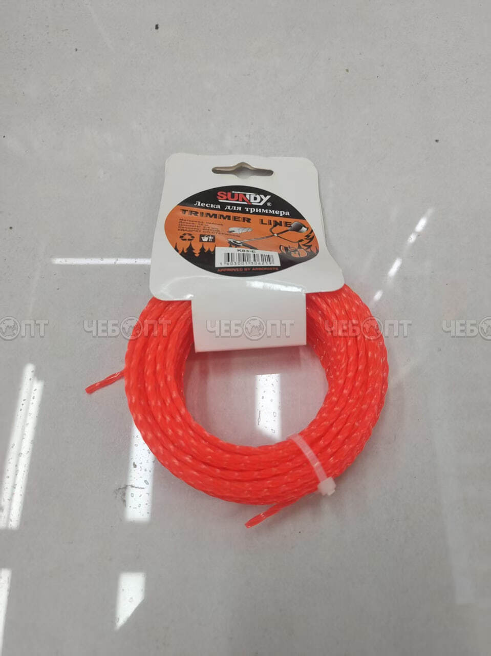Леска для триммера КВАДРАТ двухкомпонентная перекрученная d-2 мм, дл-15 м, арт. 300834 $ [280] Богатый урожай . ЧЕБОПТ.