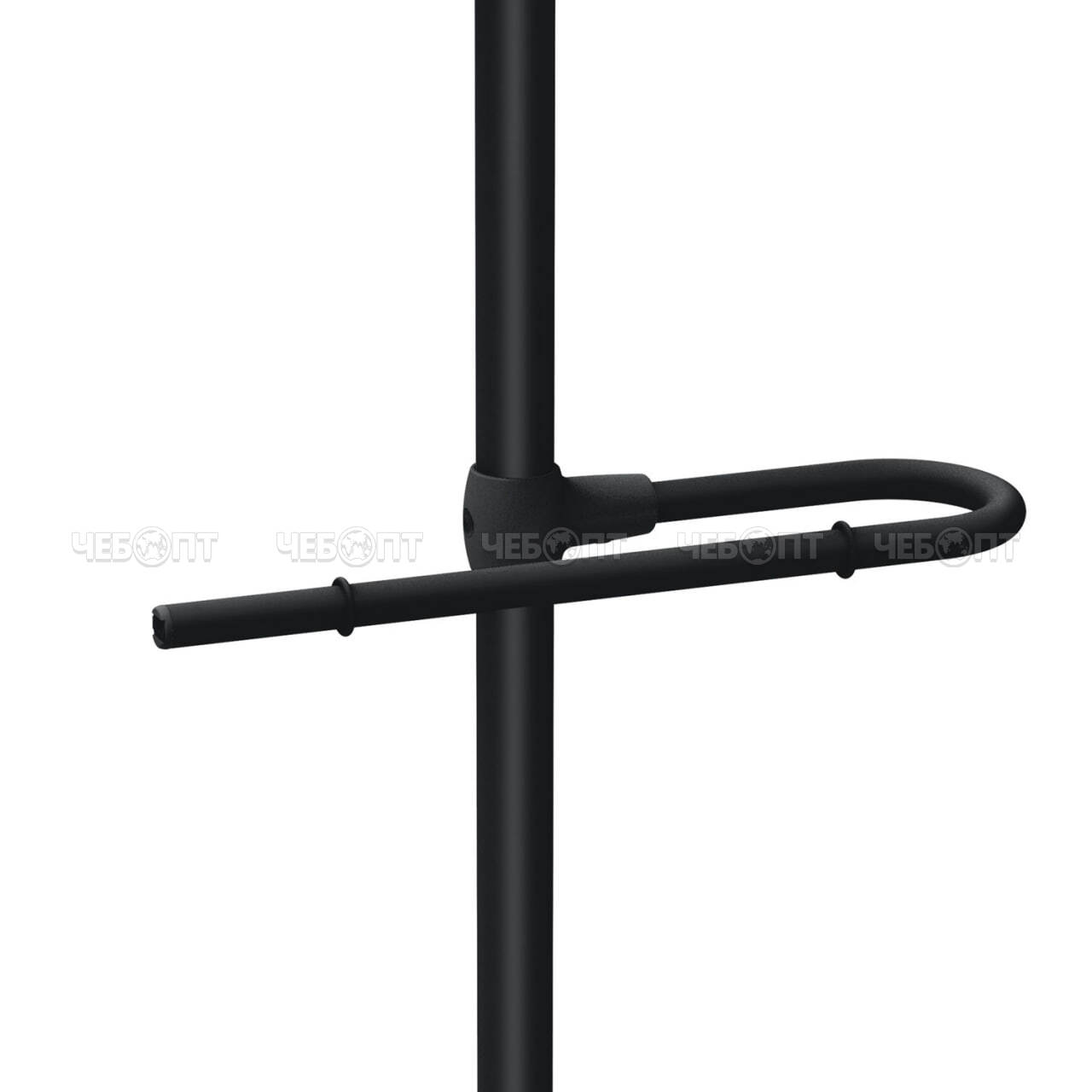 Вешалка - стойка костюмная напольная металл. для одежды ЧЕРНЫЙ 390*390*1060 мм (сталь.каркас) арт. ВКН1/Ч NIKA [1]. ЧЕБОПТ.