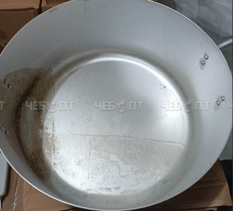 Кастрюля алюминиевая 10 л с металлической крышкой УЦЕНКА арт. 14100 [4] КАЛИТВА. ЧЕБОПТ.