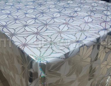 Клеенка силиконовая прозрачная толщина 0,7 мм (ширина 0,6 м, длина 20 м/п) С РИСУНКОМ арт. 3491 [1]. ЧЕБОПТ.