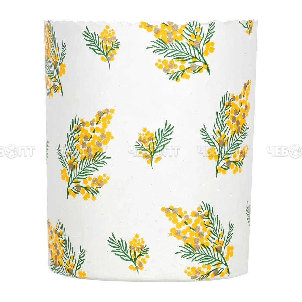 Набор бумажный форм для выпечки куличей ПАСХАЛЬНЫЙ, 0,3 л d - 7*8.5 см, 3 шт, цвет в ассортименте, арт. 11367 [90] ЛИНКГРУПП. ЧЕБОПТ.