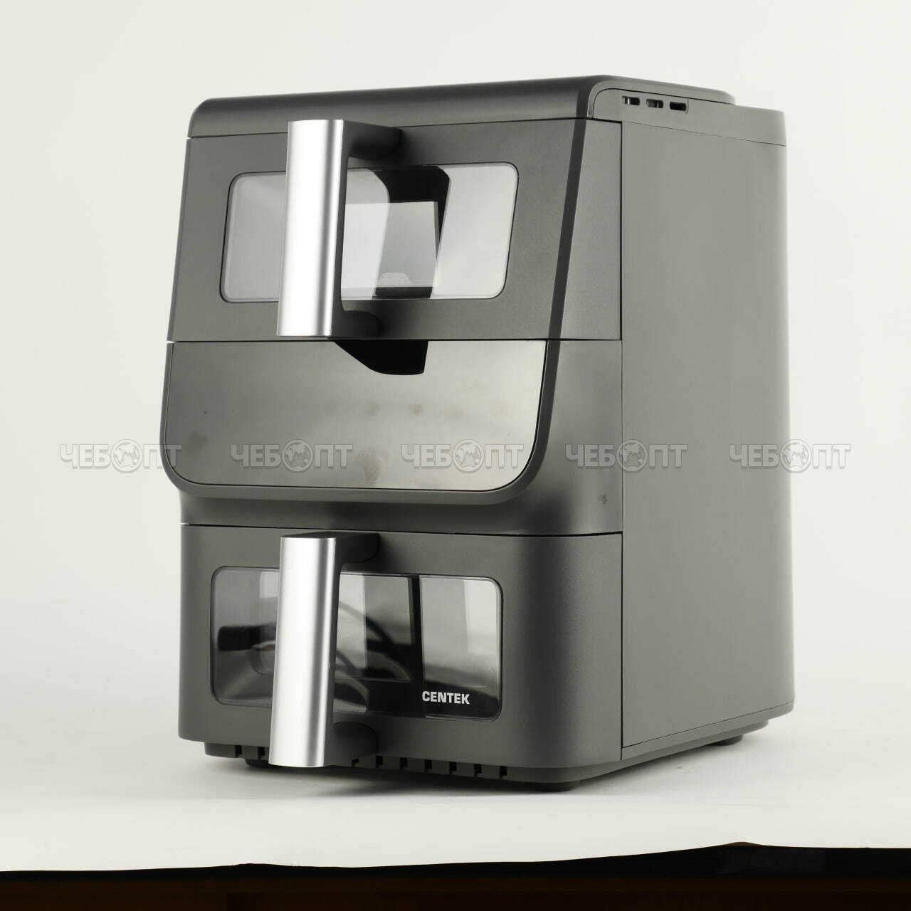 Мультипечь (аэрогриль) CENTEK CT-3107, 3,5л+6,5 л, таймер на 60 минут, мах темп 200 °C мощн. 2800 Вт арт. CT-3107 [1]. ЧЕБОПТ.