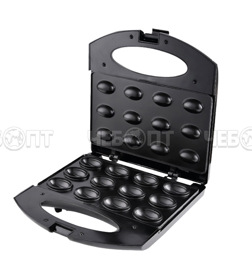 Мультипекарь-орешница KELLI KL-1706 БЕЛЫЙ встроенные тефлоновые панели, ненагревающиеся ручки мощн. 1800 Вт арт. 1706 [6] . ЧЕБОПТ.